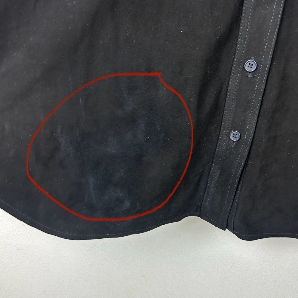 Universal Standard Suede Greenwich lamb suede black jacket size: M (18-20) - Picture 8 of 15